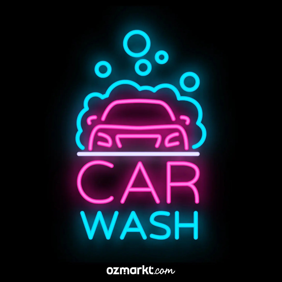 Car Wash Araba Yıkama Neon OzMarkt I Türkiye'nin reklam ürünleri marketi