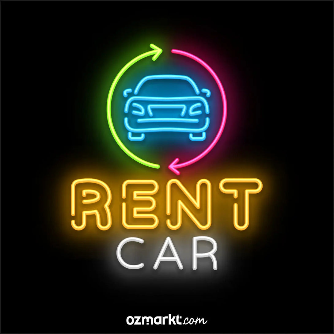 Rent a Car Araç Kiralama Neon OzMarkt I Türkiye'nin reklam ürünleri marketi