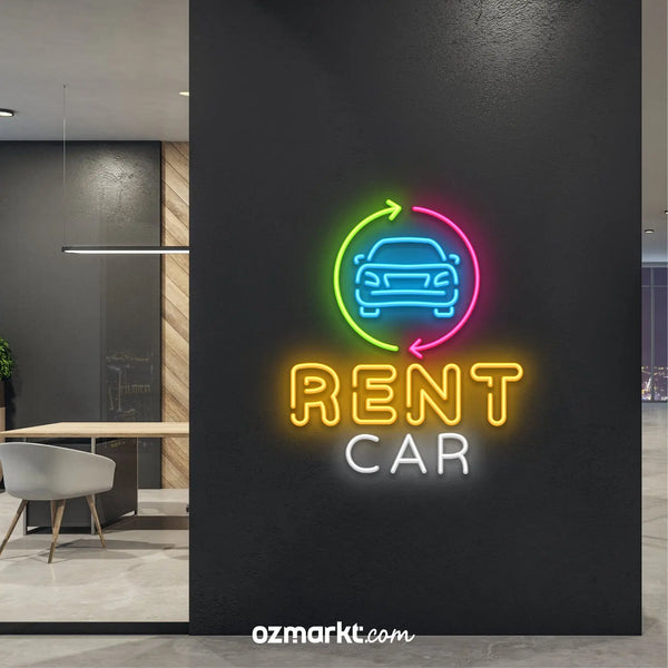 Rent a Car Araç Kiralama Neon OzMarkt I Türkiye'nin reklam ürünleri marketi